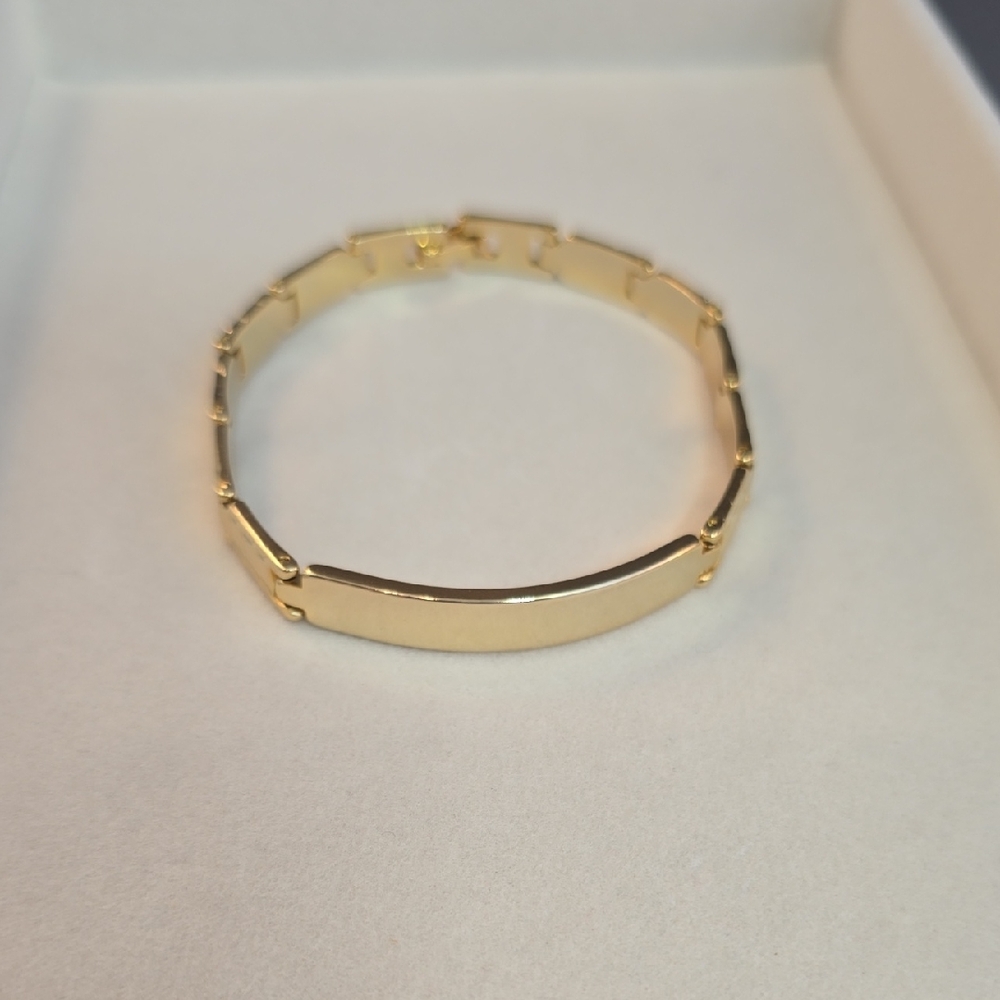 Elegant Gold 14k Gold Filled ID Bracelet 7.5"